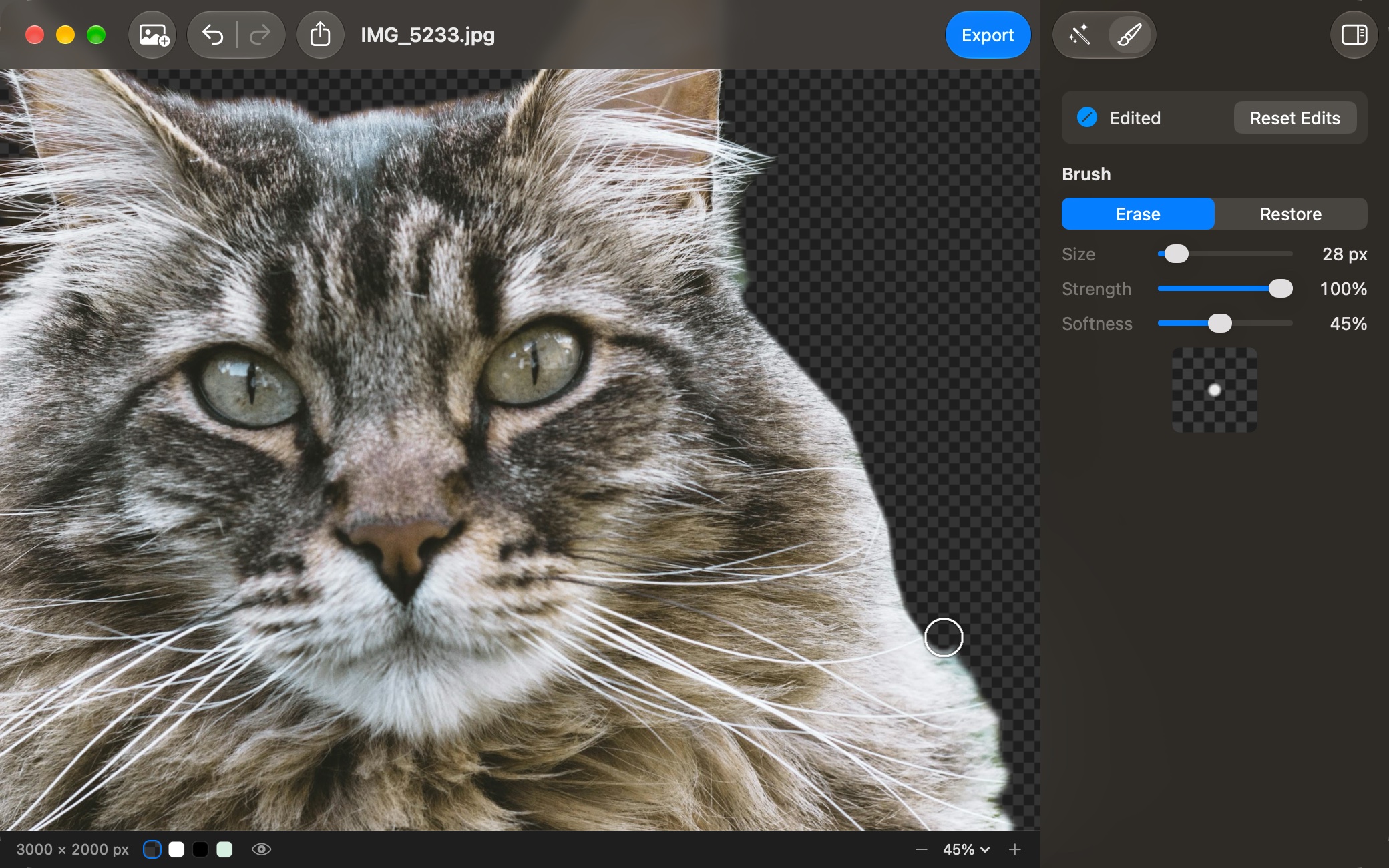 Alpha: Fix any edge by hand