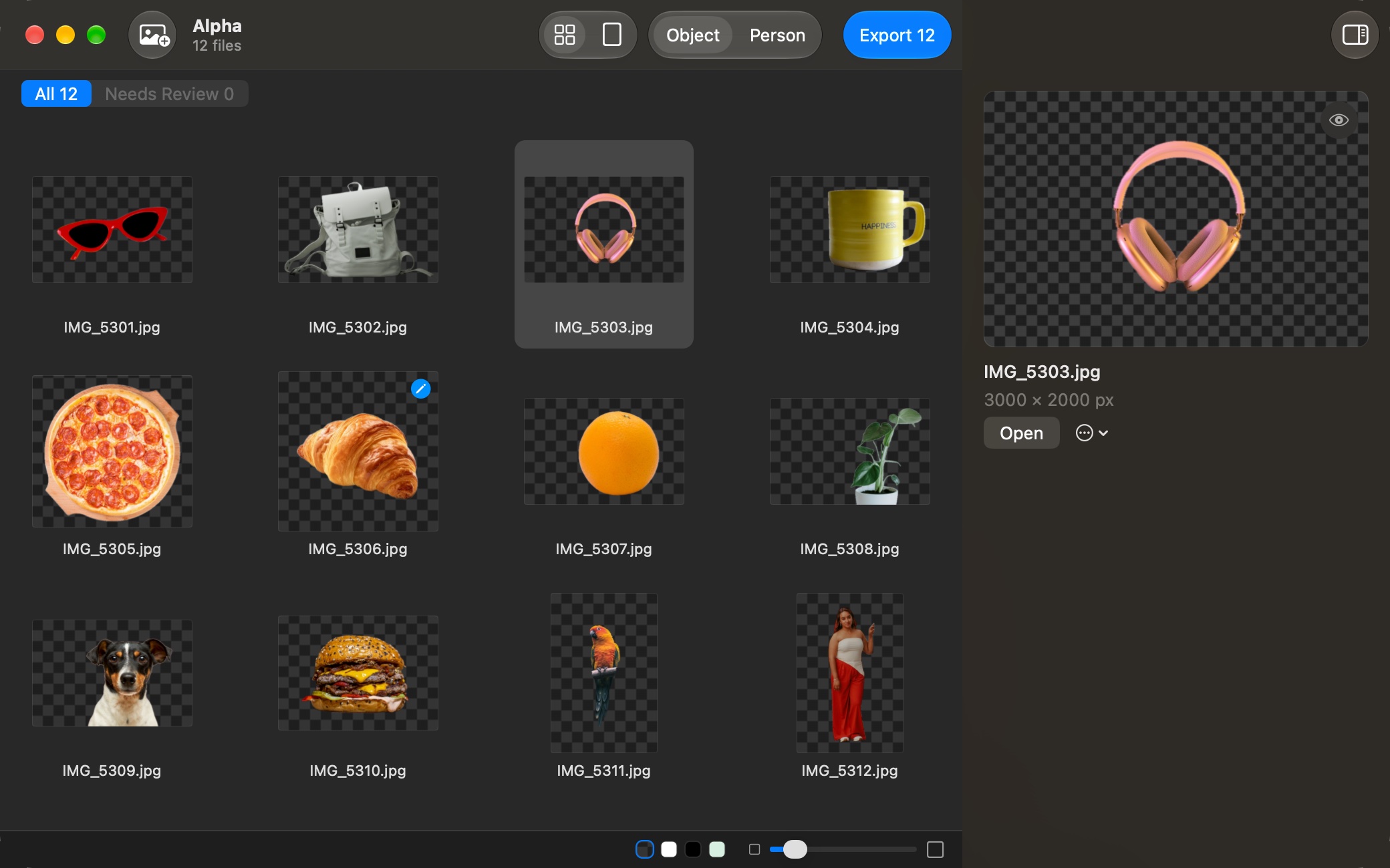 Alpha: A whole folder at once