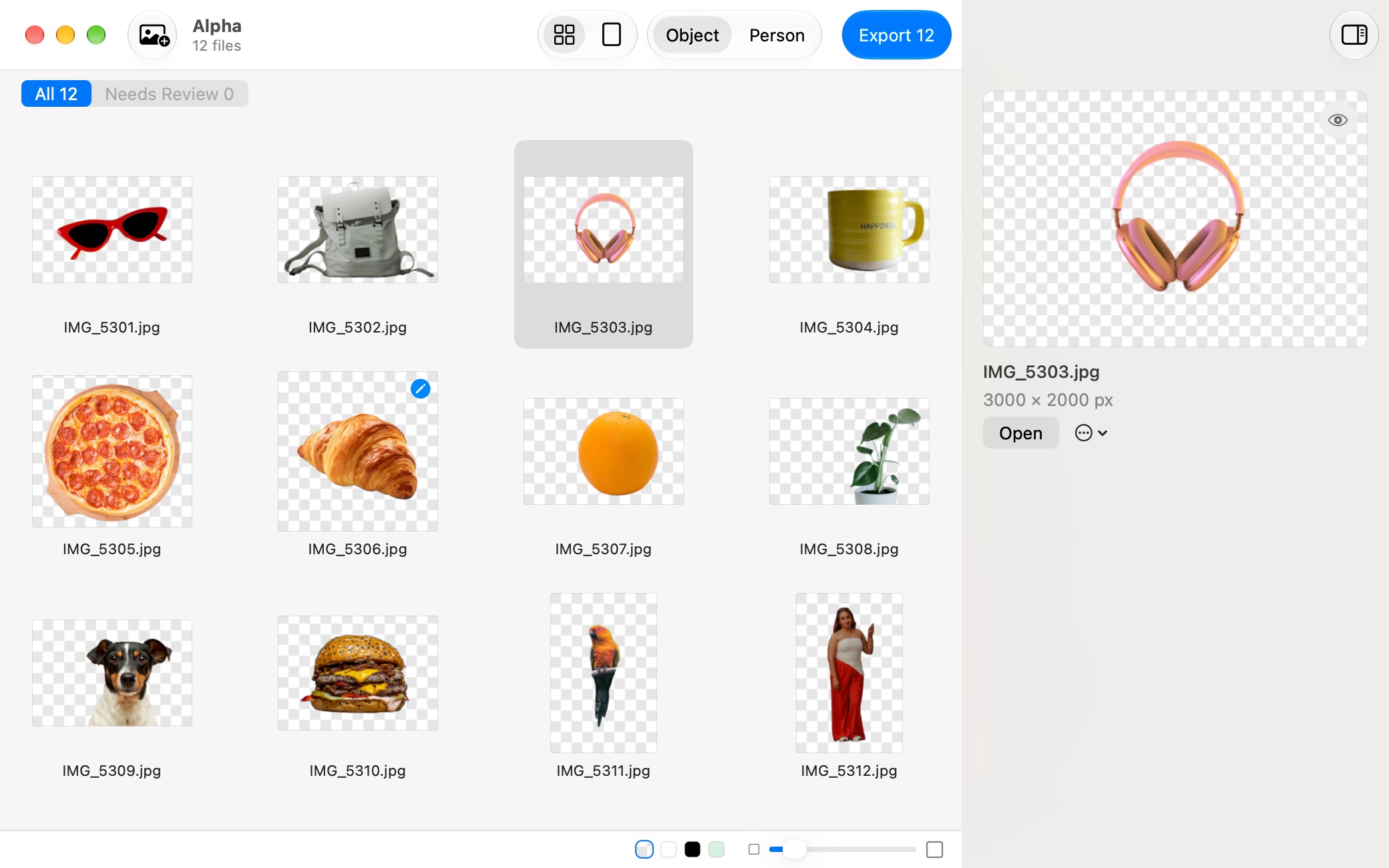 Alpha: A whole folder at once